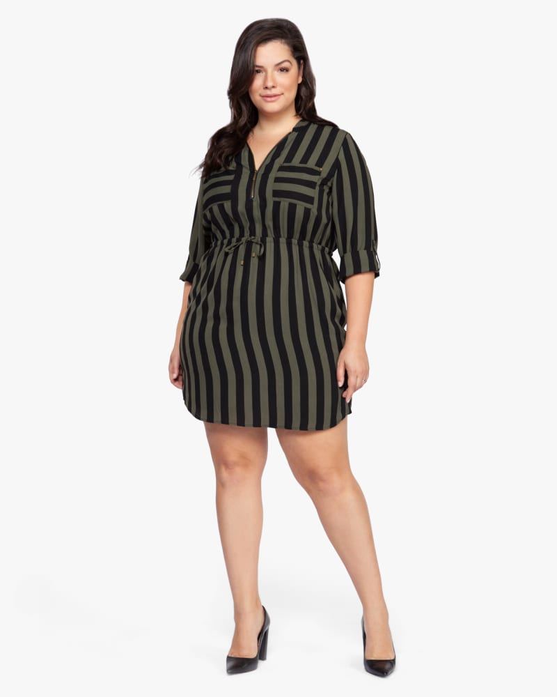 Plus size model wearing Charlotte Tie-Waist Dress by Dex Plus | Dia&Co | dia_product_style_image_id:138744
